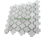 Cross shape  white kitchen tiles 