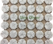 Flower  white mosaic 